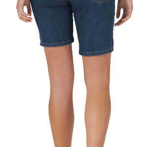 Shorts en jean vintage sexy pour femme, coupe boyfriend, haute qualité, fabriqué au Pakistan, bleu délavé, coupe ajustée, 100% coton, boutonné - Product Image 3