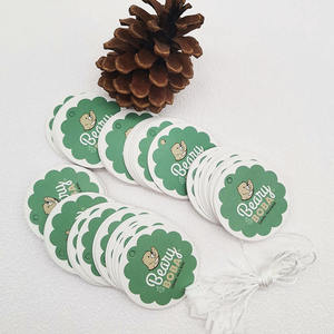 Etiqueta Redonda con Recubrimiento Brillante para Camisetas, Etiqueta Personalizada con Logotipo, Etiqueta Colgante para Ropa, Etiquetas para Prendas - Product Image 4