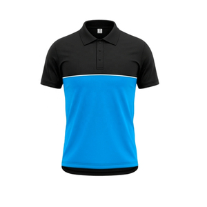 เสื้อเชิ้ตแขนสั้นคลาสสิกแบบดั้งเดิมสำหรับผู้ชาย ผ้าถักเป็นมิตรกับสิ่งแวดล้อม โลโก้สั่งทำได้ ทรงปกติ โพลีเอสเตอร์ - Product Image 1