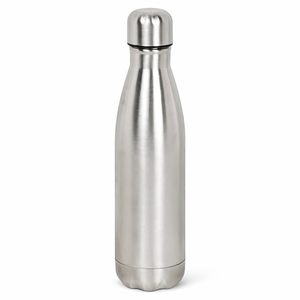 Botella de agua de acero inoxidable, diseño minimalista, portátil, para viajes, con boca ancha, tapa a prueba de fugas, base antideslizante - Product Image 1