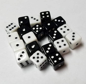 Dados de juego rústicos auténticos hechos a mano - Cubo tradicional de 6 caras de hueso y cuerno de búfalo por PERFECT ENTERPRISES - Product Image 1