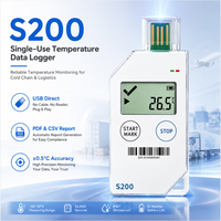 Enregistreur de température à usage unique avec exportation USB PDF pour le transport de vaccins et de produits alimentaires en chaîne du froid 30/60/90/120 jours