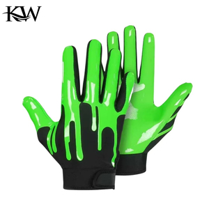 Gants de football américain personnalisés avec logo, toutes saisons, antidérapants, confortables, super adhérents - Product Image 3