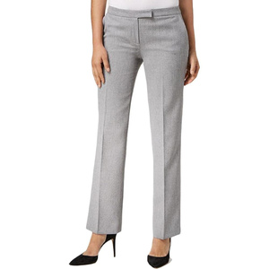 Pantalones versátiles de corte recto para mujer, diseñados para un movimiento natural con líneas limpias y un atractivo visual moderno. - Product Image 1