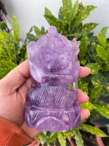Estatua de Shiva Tallada a Mano en Amatista Natural, Escultura de Cristal, Decoración Espiritual, Proveedor Mayorista OEM ODM - Product Image 4