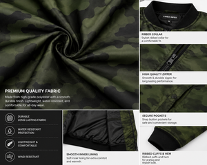 Chaqueta Bomber Casual de Invierno para Hombre, Personalizada al por Mayor, Chaqueta de Piloto Premium de Poliéster con Puños Acanalados y Logotipo Personalizado en la Parte Delantera - Product Image 5