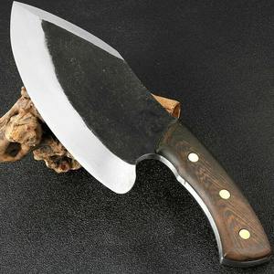 Cuchillo de Chef de Acero al Carbono de 10 Pulgadas Hecho a Mano con Funda de Cuero Única y Mango Elegante Personalizable - Product Image 2