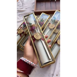 กล่องแก้ววินเทจกรอบโลหะสำหรับใส่ใบรับรอง กล่องใส่คำปฏิญาณแต่งงาน กล่องของขวัญตกแต่ง ของตกแต่งบ้าน กล่องอุปกรณ์ตกแต่งบนโต๊ะ - Product Image 4
