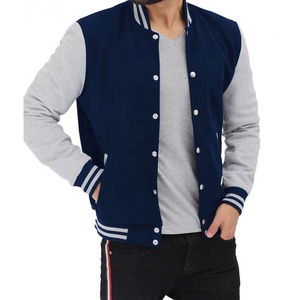<b>Top</b> Trending Hot Selling Custom Geometric Thick Stand Collar University Student Wool Baseball Varsity Jackets Many Colors - Product Image 4