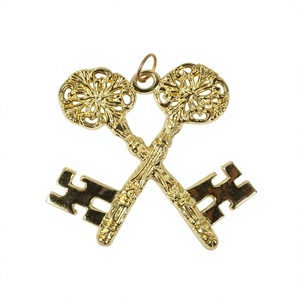 Collier de Collège Maçonnique Plaqué Or pour Officier de Loge Bleue, Bijou de Régalia Maçonnique, Vente en Gros Fabricant - Product Image 1