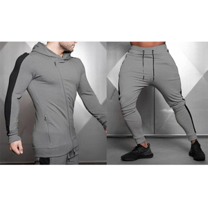 Conjunto Deportivo Negro para Hombre, Sudadera con Capucha y Cremallera de Manga Larga, Bolsillos Laterales, Ropa Deportiva Informal, Transpirable, Corte Regular, Invierno 2 en 1 - Product Image 4