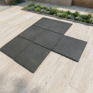 Carreaux de sol en porcelaine rustique Morbi 600x600 20mm antidérapants pour extérieur, usage intensif, design européen, garage, R11, rectifiés - Product Image 5