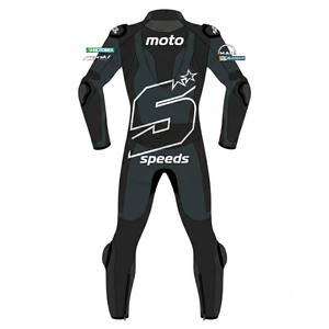 Traje de Carreras Johan Zarco MotoCP, Traje de Cuero Completo Premium de Una Pieza para Pista con Rodilleras, Mono/Traje con Protección Nivel 2 CE - Product Image 2