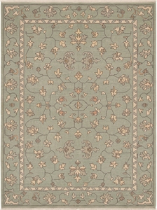 Tapis Oushak vert sauge vintage, tissé à la main, en laine, à motifs floraux, réversible, avec envers en latex, tapis traditionnel pour chambre à coucher et salon - Product Image 5