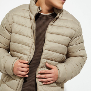 OEM Custom Men Plus Size <b>Winter</b> Quilted <b>Jacket</b> <b>Waterproof</b> Windbreaker Zipper Hoodie Embroidered Casual Snow Wear puffer hiking - Product Image 6