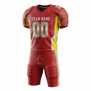 Conjunto de Uniforme de Fútbol Americano Personalizado de Secado Rápido y Protección UV, con Logotipo Frontal, 100% Poliéster - Product Image 5