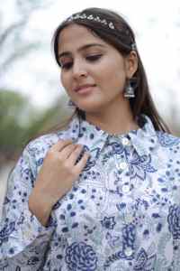 Vestido corto indio hecho a mano con estampado de bloques de algodón para mujer, vestido elegante para fiesta, regalo de novia personalizado para ella en oferta - Product Image 2