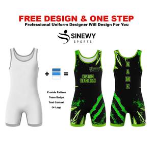 Singlet de Lucha Libre para Adultos y Niños con Estampado por Sublimación de Logotipo, Elástico y de Secado Rápido - Product Image 4