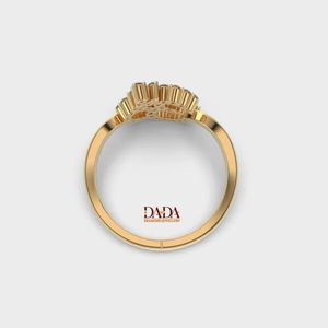 Personalized Lab Grown Diamond <b>Ring</b> Customizable <b>Name</b> Letters Gold Rose Gold White Gold Silver Women's Brilliant Cut - Product Image 5