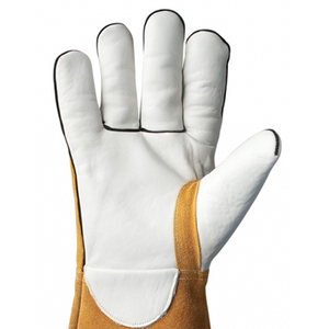 Top Quality Cowhide Leather Welder <b>Gloves</b> With Cotton Liner Straight Thumb Stick Welding <b>Type</b> A Molten Metal Splash Resistant - Product Image 4