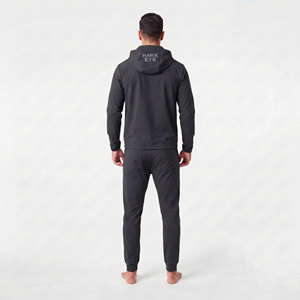 Men's Nylon Polyester Tracksuit Set Full Zip Hoodie Hooded <b>Jacket</b> Jogger Pants Custom <b>Reflective</b> Logo Athletic Sportswear - Product Image 2