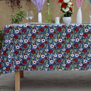 Light Luxury Custom Solid Color Rectangular <b>Dining</b> <b>Table</b> <b>Cover</b> 100% Cotton Fabric Tablecloth Stone Washed - Product Image 3