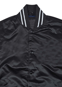 New Design Satin Varsity Jacket Baseball 100% Polyester Satin Letterman Winter Jacket <b>Button</b> Up Satin Varsity Jacket - Product Image 4