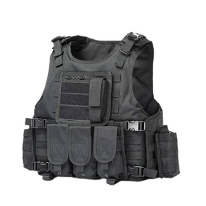 Tactical Paintball Plate Carrier Vest MOLLE Modular Adjustable Outdoor Training Vest with Magazine & Utility Pouches - Product Image 3