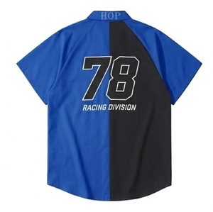 Chemise de course automobile, broderie par sublimation, uniformes d'équipe, vêtements de travail durables pour mécaniciens, chemise anti-plis pour box, chemise avec logo personnalisé - Product Image 2