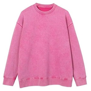 Sudadera de Felpa Tejida Lisa para Hombre, Mezcla de Poliéster/Algodón, Ligera, Corte Holgado, Ropa Deportiva Casual, Venta al Por Mayor OEM - Product Image 2