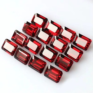 Mozambique <b>Garnet</b> Octagon Emerald Cut Loose Gemstone 6mm 8mm Natural Faceted <b>Garnet</b> Stone For Jewelry Making Wholesale Bulk - Product Image 1