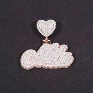 Nouveauté : Collier pendentif flamme en argent 925 et moissanite, style vintage hip-hop, idéal pour les fêtes, mariages ou comme cadeau - Product Image 1