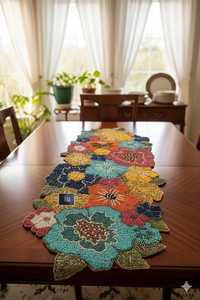 <b>Beaded</b> <b>Placemat</b> Handmade Luxury Dining Holiday Decor Customizable Design Durable Non-Slip Easy to Use MS Handicraft Unique Piece - Product Image 4