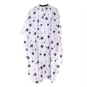 Capes de barbier noires professionnelles personnalisées de haute qualité avec logo imprimé pour salon de coiffure - Product Image 1