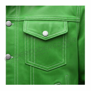 Veste en cuir pour homme, service OEM, hiver 2026, qualité supérieure, nouvelle arrivée, veste en cuir pour homme, logo personnalisé - Product Image 6