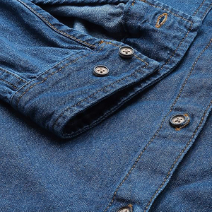 Camisas de Mezclilla Elegantes para Mujer, Algodón Orgánico de Alta Calidad, Corte Casual, Transpirable, Sexy, Camisas de Mezclilla Suave - Product Image 5