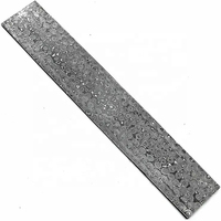Burraq OEM Lame vierge de couteau en acier Damas de 12 pouces, faite à la main, non réglable, qualité industrielle, pour fabrication de couteaux DIY