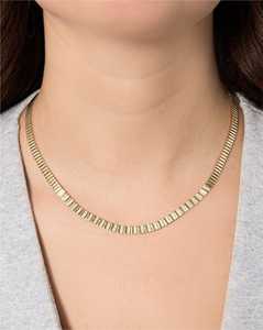 Diamond Bridal <b>Choker</b> Necklaces Wholesale 14K 18K Solid Gold Round Lab Grown 14-17In Statement Collar Tennis Chain Factory Price - Product Image 2