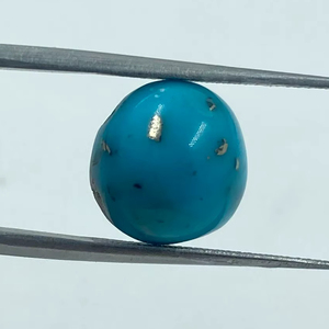 Round Turquoise Gemstones with Rich Blue Color 12MM 7.07Cts From India Exporter for Jewelry Making - Product Image 1
