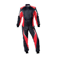 Combinaison de karting unisexe respirante de haute qualité, couleur personnalisée, 100 % polyester, veste de course automobile/moto