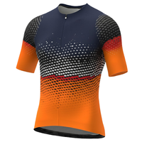 Maillot de Ciclismo para Hombre, Anti-UV, Transpirable, de Secado Rápido, Spandex, Poliéster, 240g, Tecnología de Corte Láser, Sin Costuras, Manga Corta, Impresión Digital
