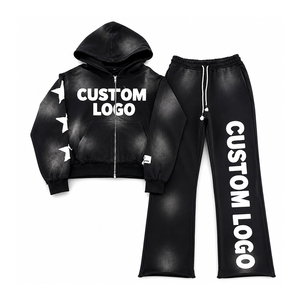 Conjunto de chándal oversize para hombre al por mayor, conjunto de chándal relajado para hombre y conjunto de chándal holgado para hombre para compradores de marcas estadounidenses - Product Image 5