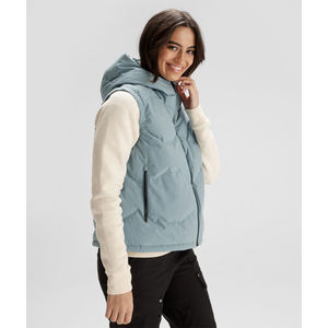 Chalecos Acolchados de Plumón para Mujer con Cremallera, Sin Mangas, Gruesos, Sólidos, con Logotipo Personalizado, Ligeros, Casuales, Venta al por Mayor, OEM - Product Image 4