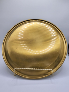 Brass Polished Finish Easy Clean Serving Tray Kitchen <b>Desk</b> Modern Design Dishwasher Safe Handmade Single Tier High Quality - Product Image 2