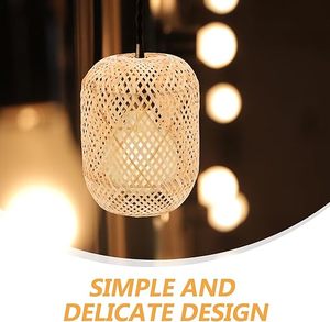 Bamboo Rattan Lampshade Decorative Pendant Light Shade for Indoor <b>Lighting</b> Use Wholesale Made by KingCraftViet - Product Image 4