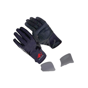Gants de moto en cuir, demi-doigt - Product Image 1