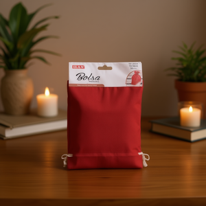 Borsa in tessuto ILAN 15x20 cm 2 pezzi multiuso rossa - Product Image 3