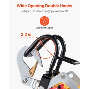 "2-in-1 Electric <b>Hoist</b> Winch 1100 Lbs Capacity 1800W Portable Power Winch 98 ft Lifting Height 36 Ft/min Wire for Cranes" - Product Image 4