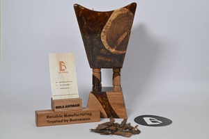 Luxury Brown Amber Finish Acacia Wood Resin <b>Bakhoor</b> Burner Handmade Incense <b>Oud</b> Burner Home Decor Gift Bela Artisan - Product Image 2