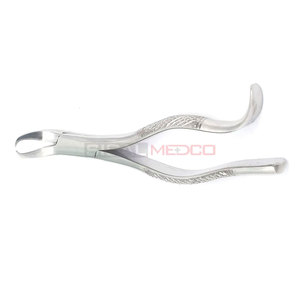 Premium Manual Root Extracting Forceps #16 Lower Molar Universal <b>Cow</b> Horn German Stainless Steel High Quality Dental Extraction - Product Image 4